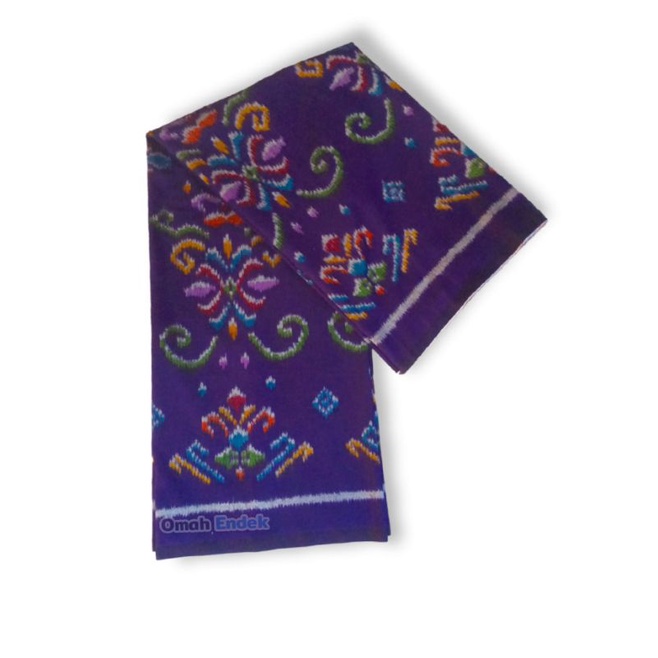 Kamen Endek Bali Kain Tenun Ikat Lembaran Kain Tenun Troso Csm Motif Semi Matsuli