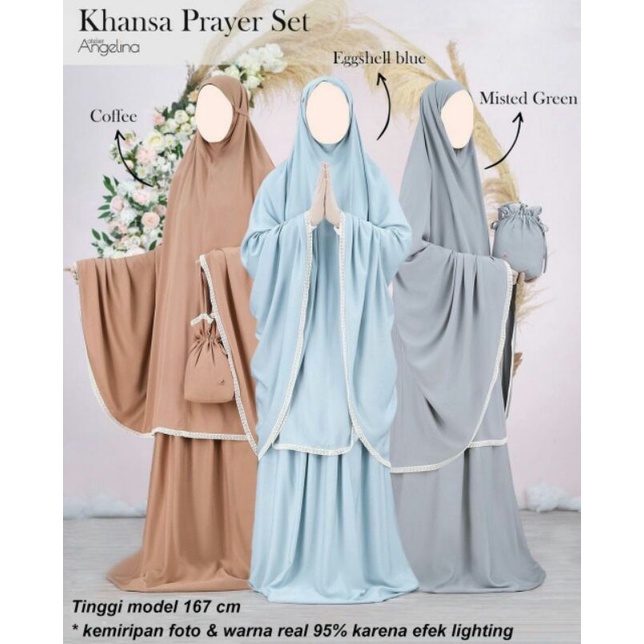 [SIAP KIRIM] KHANSA PRAYER SET SIZE 1 2 DAN KHANSA PRAYER SET KIDS SIZE 1 2 3 BY ATELIER ANGELINA ED