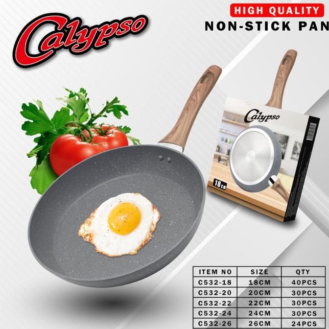 TERBARU Calypso-Frypan/Wajan Marble Induksi Anti Lengket Original /PERALATAN MASAK SET/PANCI PRESTO/
