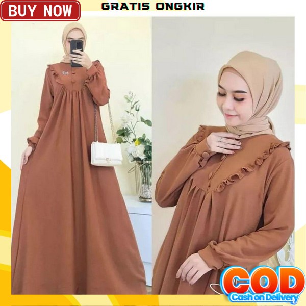 Baju Gamis Terbaru Wanita Kekinian 2023 Budju Games Terfavorit Anak Remaja Gmis Fashion Muslim Perem