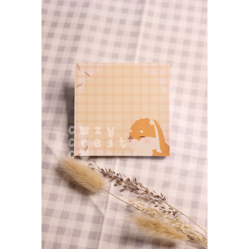 

Michiru Cozy Gingham Memopad