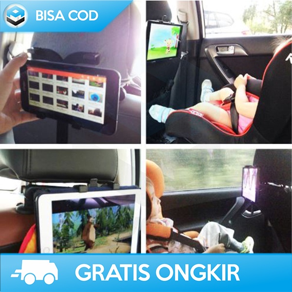 MOUNT CAR HOLDER TABLET 11 INCH ON CHAIR BACKSEAT UNIVERSAL ABS 1104