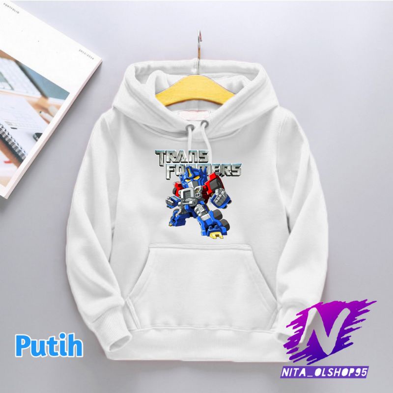 hoodie anak robot transformers hoodie optimus prime