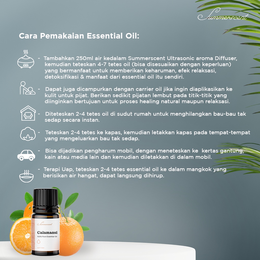 Essential Oil Canaga Summerscent Diffuser Aromatherapy