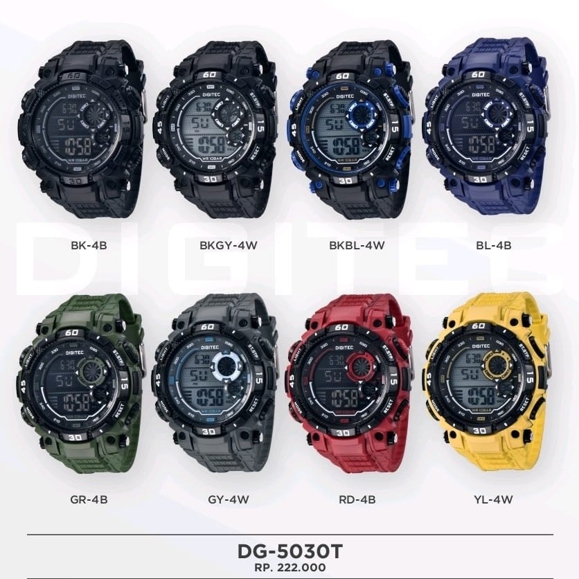 JAM TANGAN PRIA DIGITEC DG 5030T 5030 DG-5030T ORIGINAL ANTI AIR