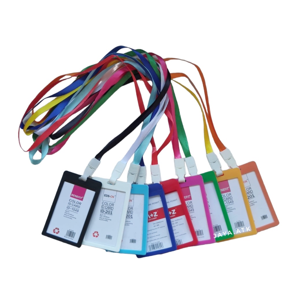 PAKET SET NAME TAG ID CARD HOLDER KARTU NAMA PANITIA GANTUNGAN KARTU NAMA TALI ID CARD NAMA