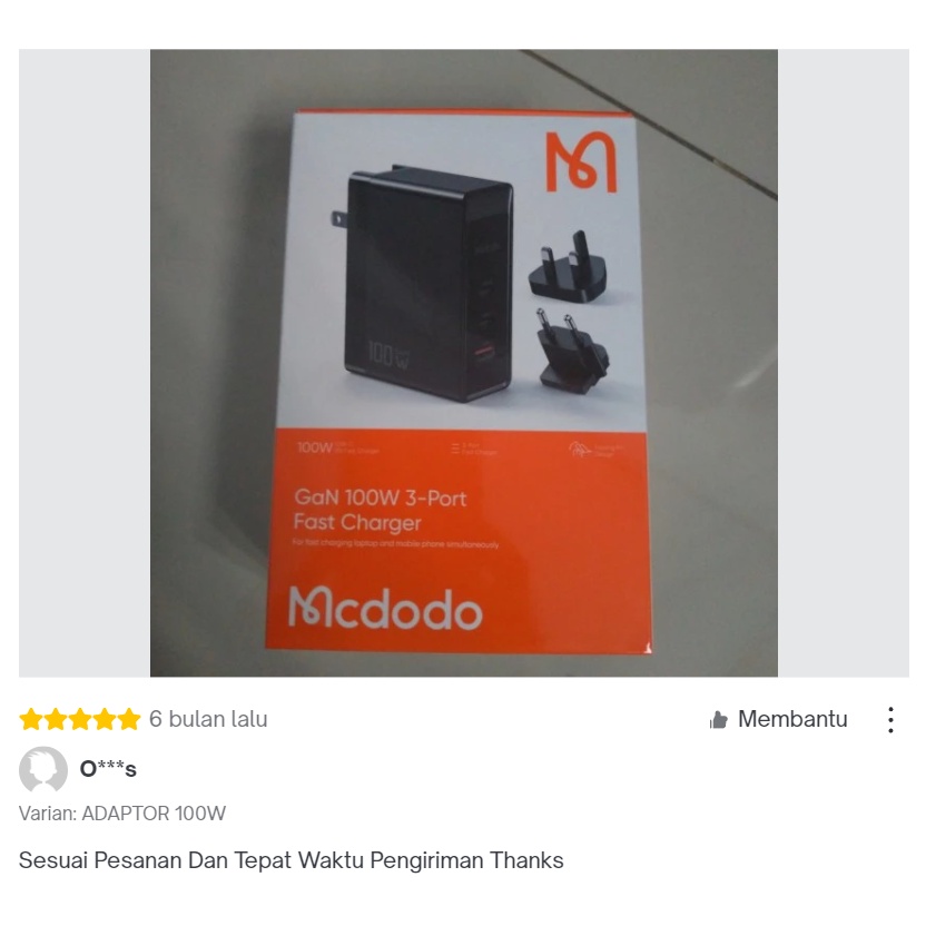 MCDODO CH-8101 Charger USB PD Type C Fast Charging Port 100W QC 4.0