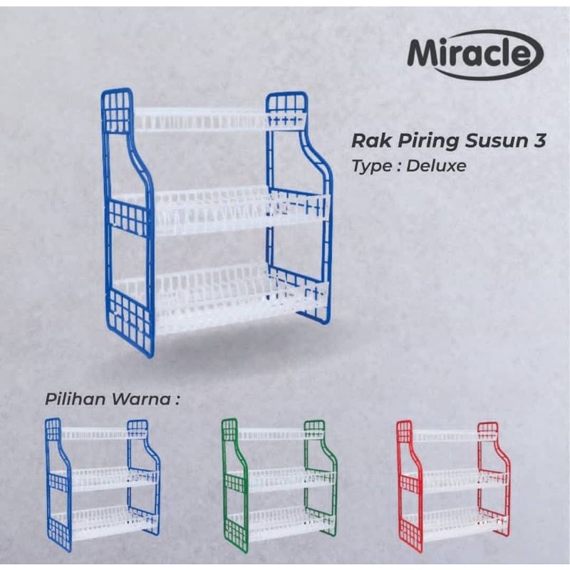 Rak Piring Plastik Susun 3 dan Susun 2 Termurah Tebal