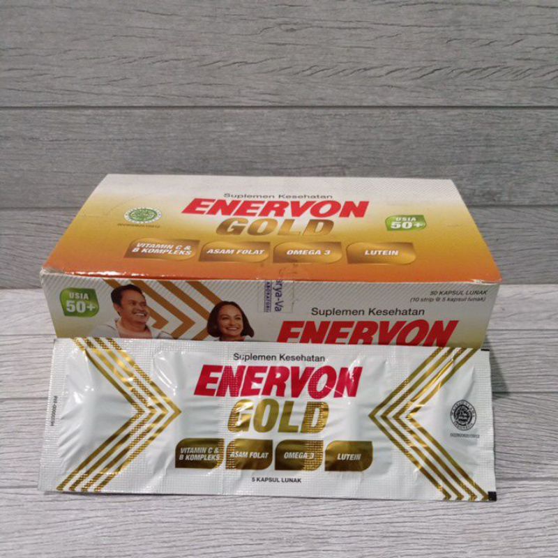Enervon Gold | vitamin untuk lansia (jual perstrip)
