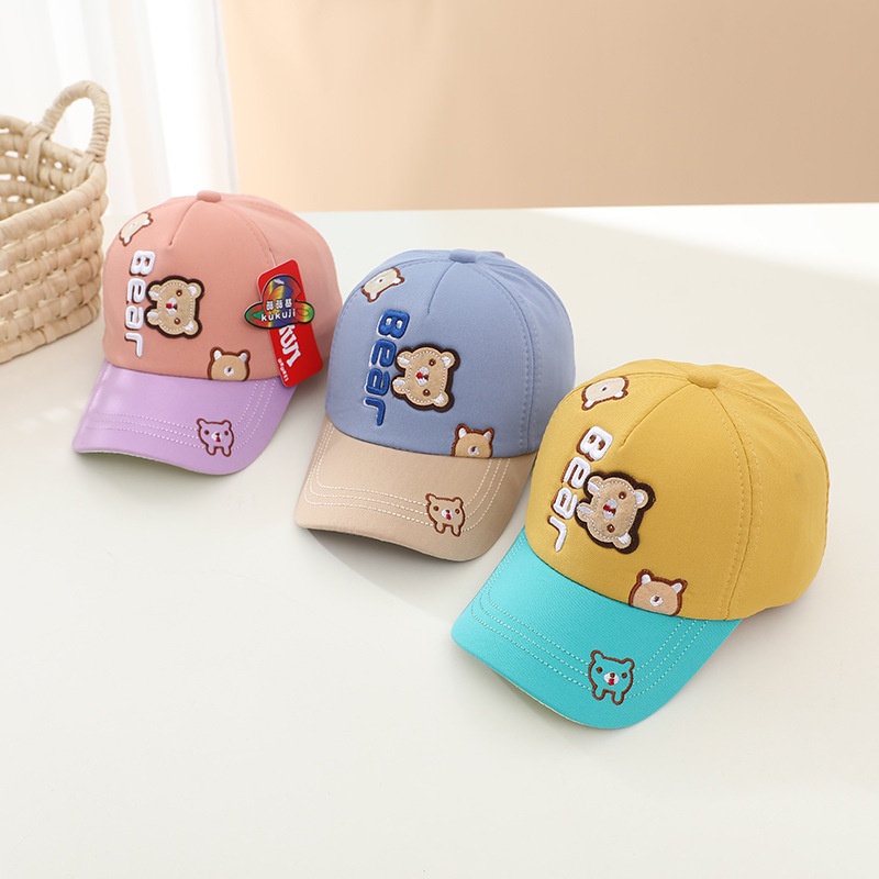 COD!! topi keren anak laki laki dan perempuan umur 1-4 tahun motif VERTI BEAR lucu import premium / babylovanta