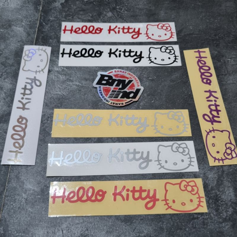 STICKER STIKER HELLO KITTY CUTTING