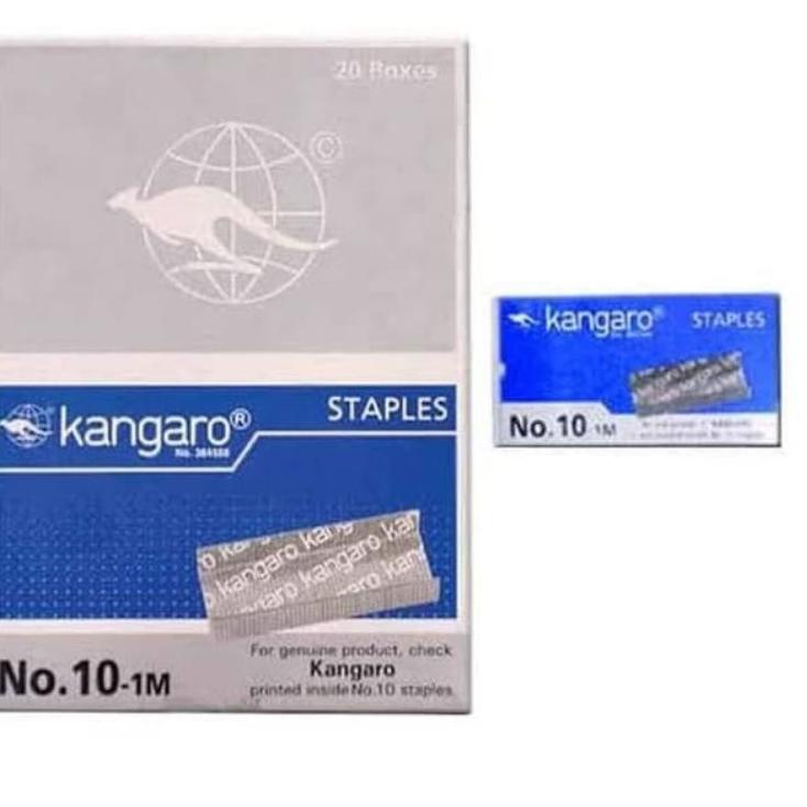 

Kekinian !! Isi Staples Kangaro No.10-1M 1pak/20 kotak