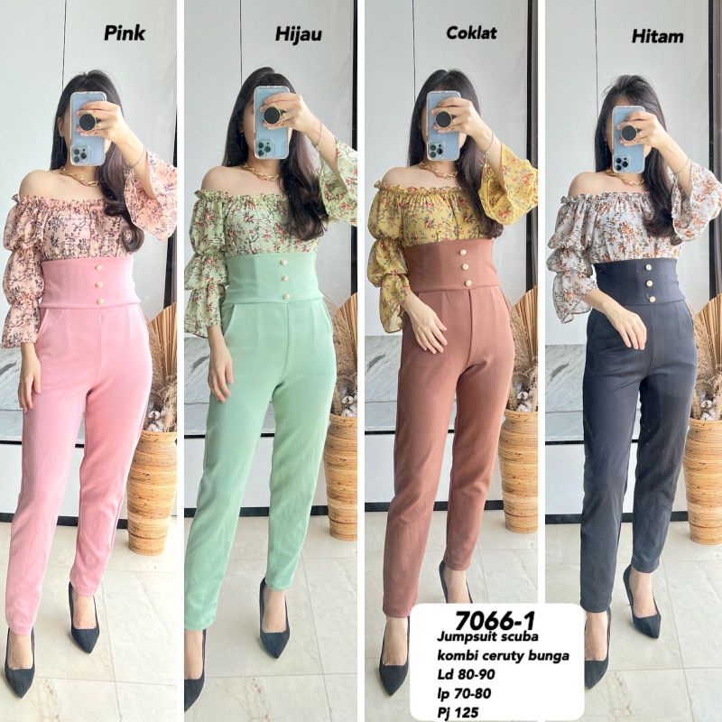 JUMPSUIT WANITA FASHION MV- 7066 /7879 IMPORT
