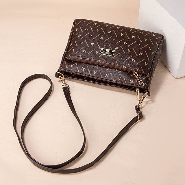 TAS SELEMPANG WANITA FOREVER YOUNG MEMORA KULIT COKLAT TA662B7 PREMIUM SLING BAG KOREA IMPORT CEWEK KEKINIAN MURAH REMAJA FASHION SIMPLE CASUAL BRANDED BATAM