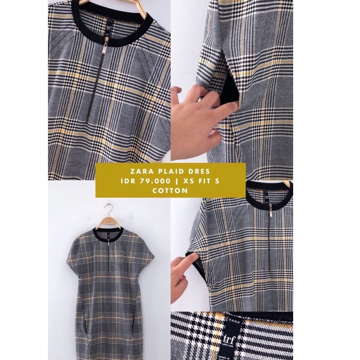 ZARA  Trafaluc Plaid Dress