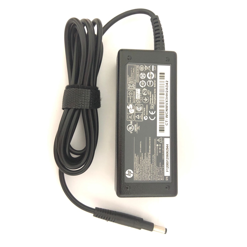 Adaptor charger laptop 19.5v 3.33a 4.8x1.7mm 65w ppp009c for hp sleekbook 14 15-b envy 4 6 - adapter notebook