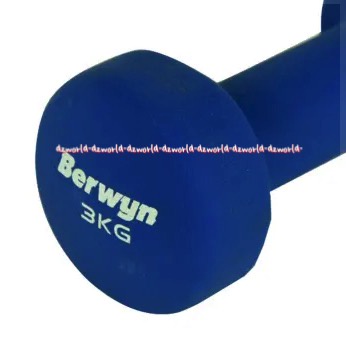 Berwyn Dumbbell Neoprene 4kg Peralatan Olahraga Barbel Hijau 4 kg Dumbel Berwin Green Barbell Warna Hijau Latihan Beban