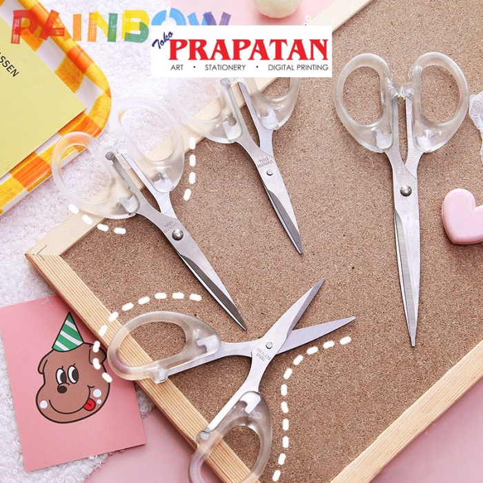 

Pemotong Clear Grip Students Scissors Gunting Xinmeili