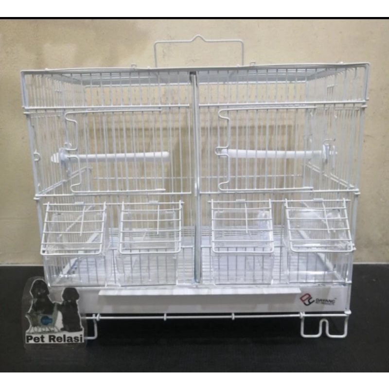 Kandang Burung Besi 2 Sekat Dayang Cage Bird 501