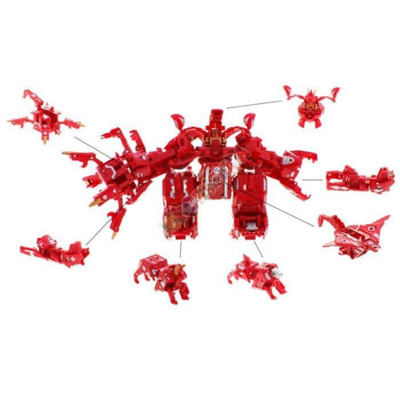 Bakugan Battle Brawlers Maxus Dragonoid / Mega Titan Dragonoid Combiner 7in1