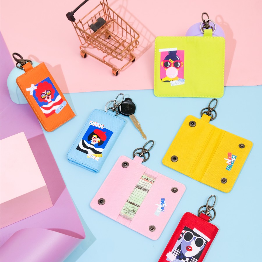 Dompet STNK Mobil Motor - Gantungan Kunci Girl Edition Pop Art