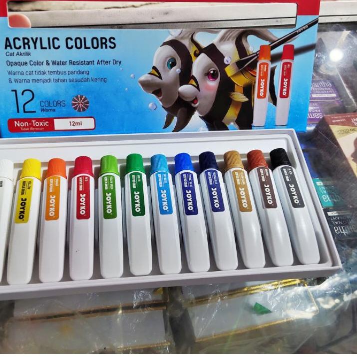 

✔ Cat acrylic Joyko 12 colors 12ml Hot!