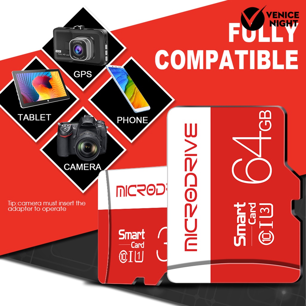 (SC) Memory Card TF Flash SD Card 32GB / 64GB / 128GB / 256GB / 512GB Fast Transfer Kecepatan Anti Air / Guncangan