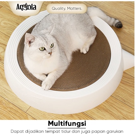 Papan Garuk Kucing M26 Cat Scratcher Corrugated Board Garukan Kucing Tempat Tidur Kucing