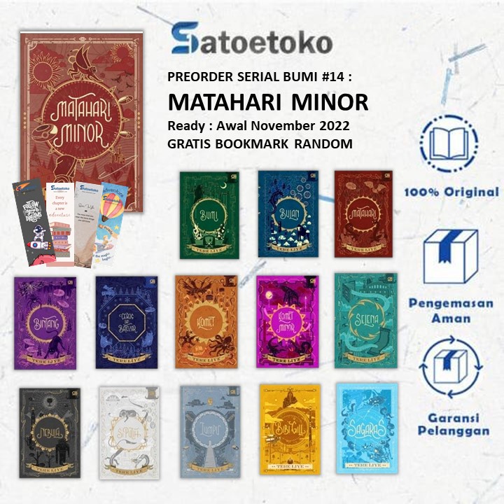 Jual MATAHARI MINOR - KOLEKSI SERIAL BUMI TERE LIYE 1-13 : BUMI BULAN ...