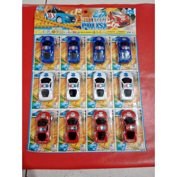 Mainan Mobil Sport Polisi Pullback Mm 03