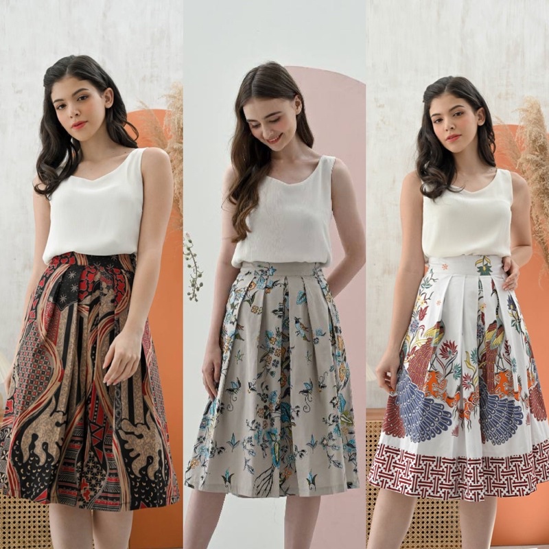 Rok Batik Wanita 165/ 294 Series / Batik Modern / Skirt Batik wanita modern/ Baju Lebaran/ 294 BBC/ 165 IJO