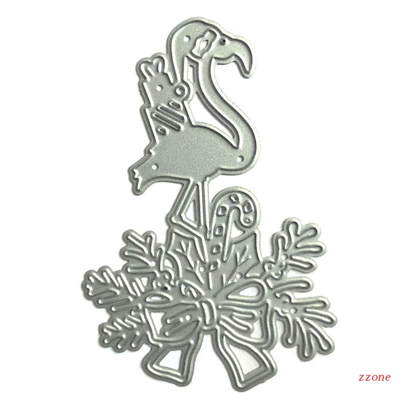 Cetakan Stensil Cutting Dies Motif Burung Natal Bahan Metal Untuk Scrapbook / Craft Diy / Kartu