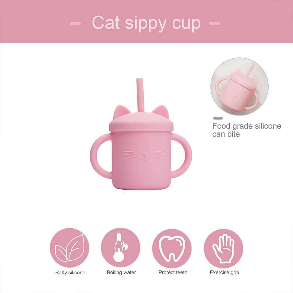 VISEMI Gelas Cangkir Minum Balita Baby Drinkware Silikon 200ml VM1523 ( Al-Yusi )