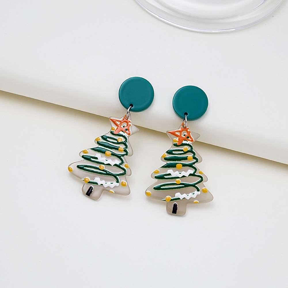 Mxbeauty Anting Natal Pesta Lonceng Kreatif Perhiasan Aksesoris Pohon Natal Drop Earrings Christmas Ear Hook