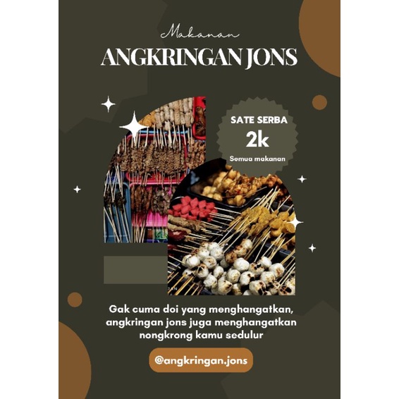 

makanan sate angkringan jons