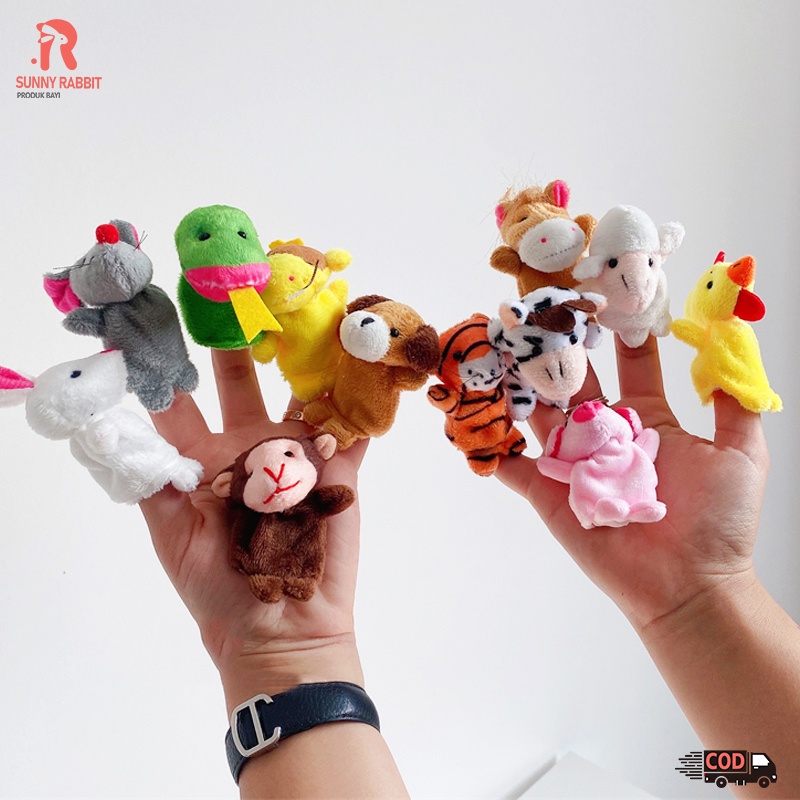 Boneka Jari Mainan Anak Bayi Finger Puppet Mainan Edukasi Boneka Tangan Karakter B216-217