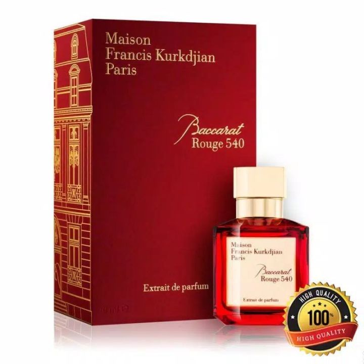 PARFUM PRIA WANITA BACARAT MERAH ORIGINAL IMPORT 70 ML - WANGI TAHAN LAMA