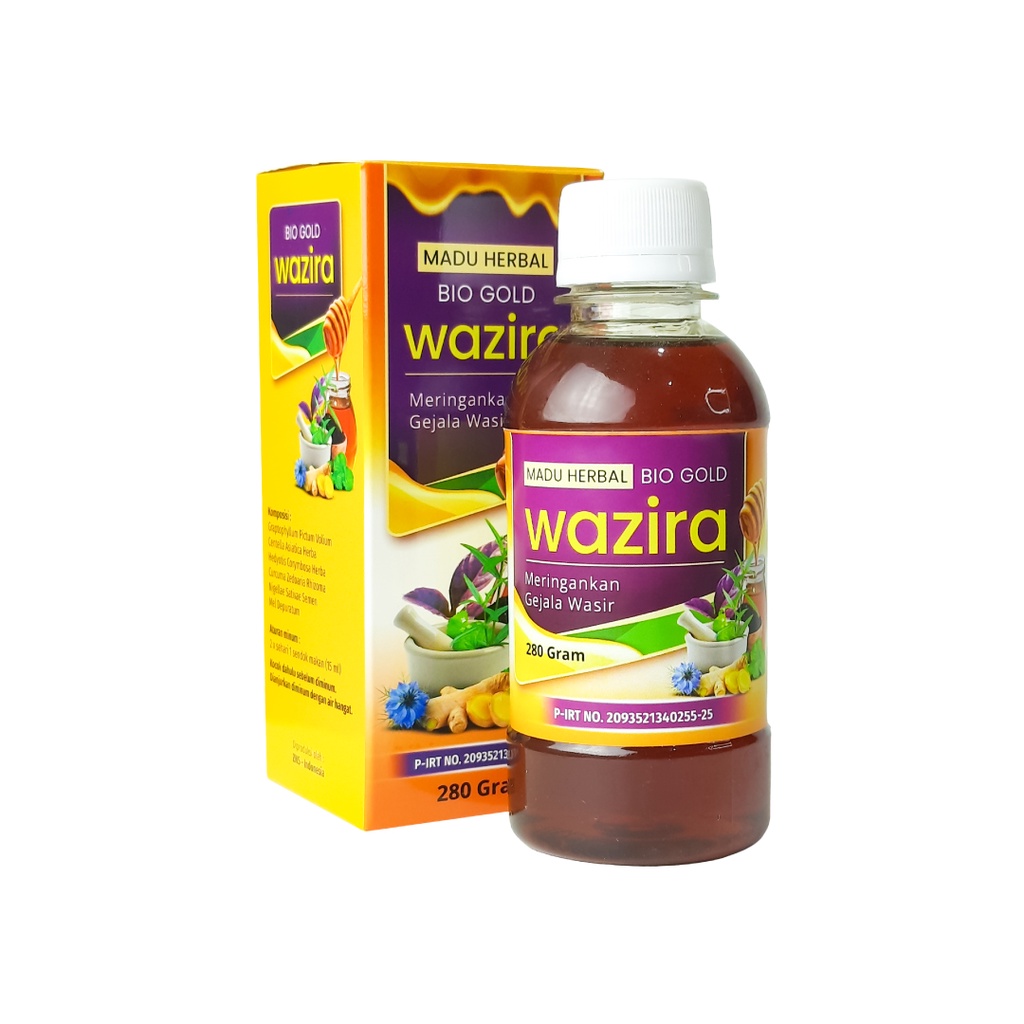 Madu Obat Wasir Ambeien Wazira Bio Gold Herbal Alami