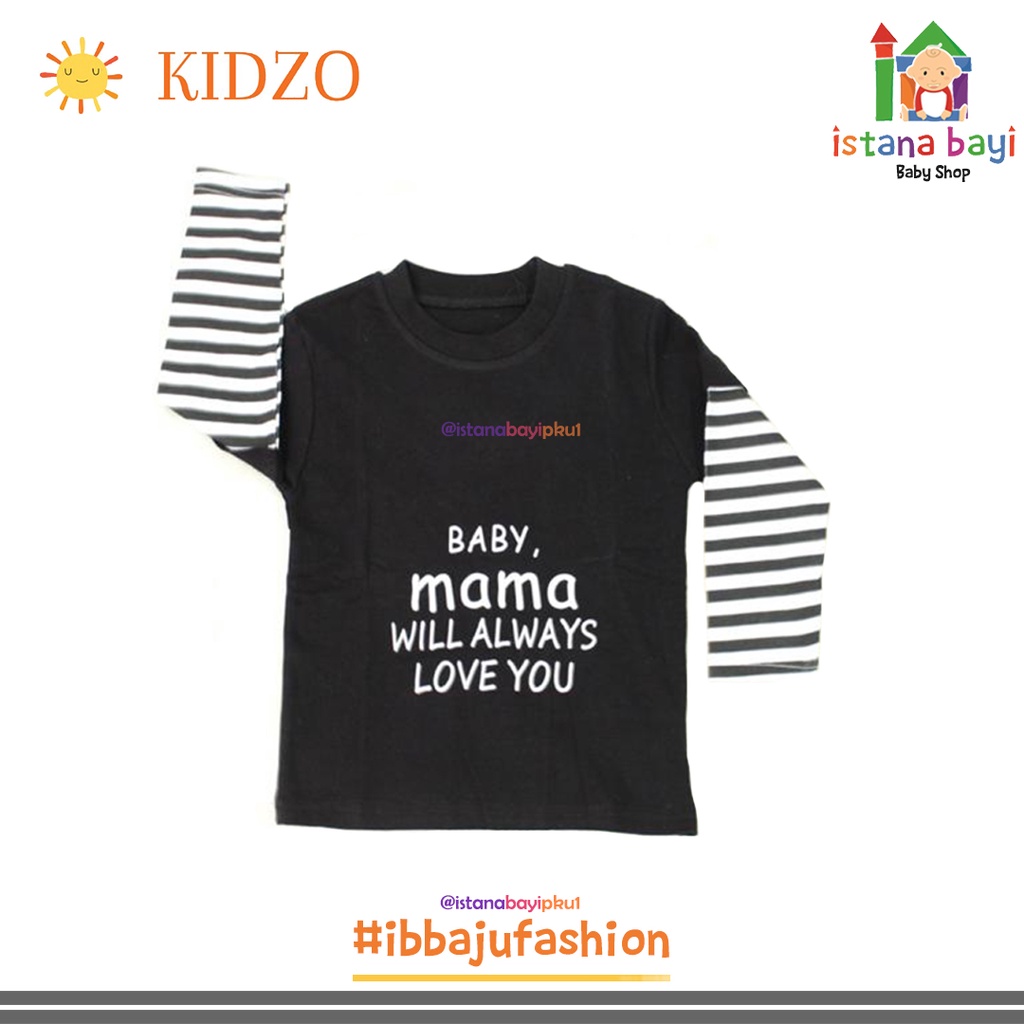 Kidzo Tshirt Unisex Anak import - Baju Anak Murah