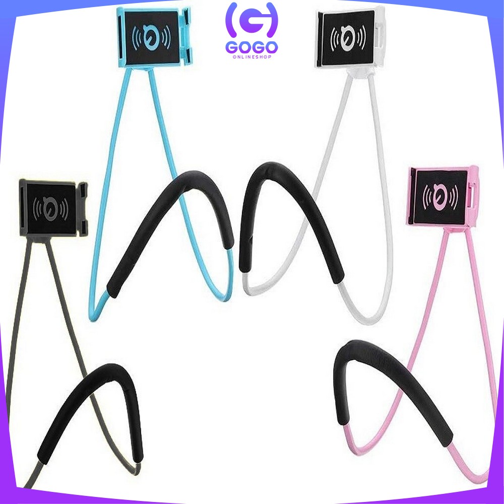 GOGO-C371 Lazy Neck Phone Holder Lazyneck Holder Hp / Flexible Lazypod Leher / Penyangga HP di Leher