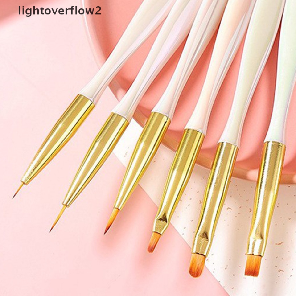 (lightoverflow2) 1pc Pen Gambar Garis 3D Untuk Nail Art / Manicure