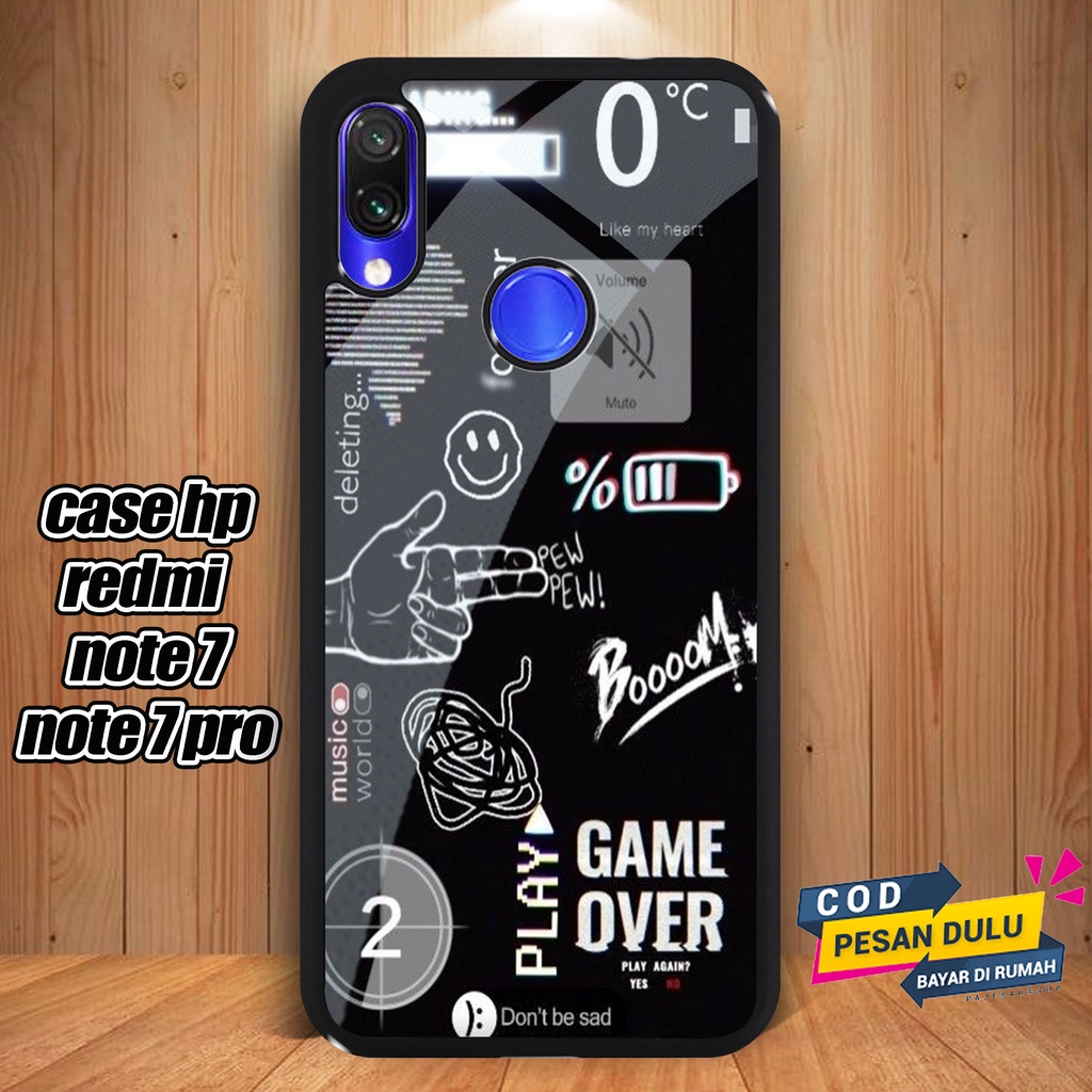 Case Xiaomi Redmi Note 7 Redmi Note 7 Pro Casing Hard Case 2D Terbaru [ NASA TICKET ] - Sarung hp Xi