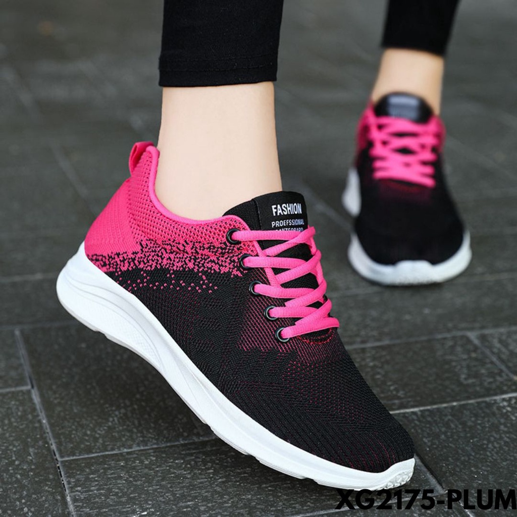SEPATU WANITA SNEAKERS PERGI JALAN SANTAI KEREN BANGET BAHAN MESH IMPORT G2175