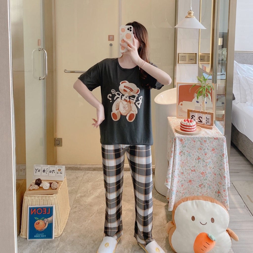 KAWAI BAJU TIDUR PIYAMA SETELAN CP LD 110 LUCU IMPORT