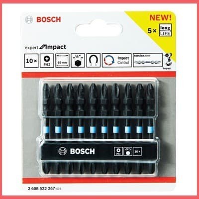 Obeng Mata Obeng Impact Ph 2 Bosch Isi 10 Pcs