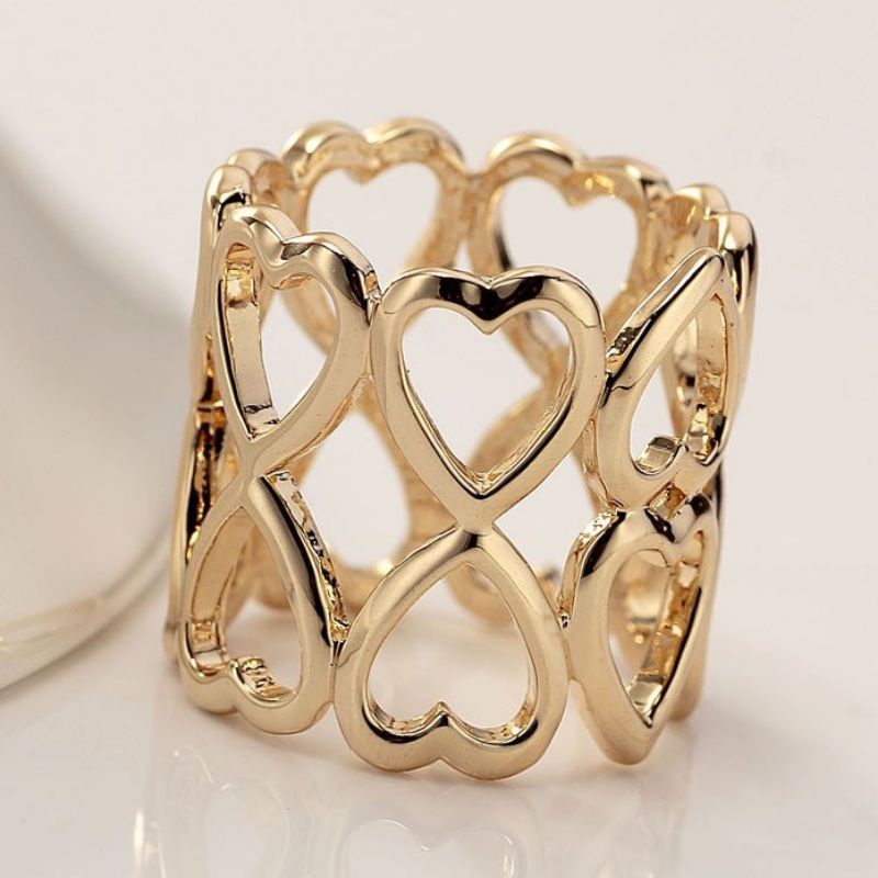 B15 Ring jilbab love gold, rosegold dan silver_RING HIJAB_CINCIN JILBAB_CINCIN HIJAB