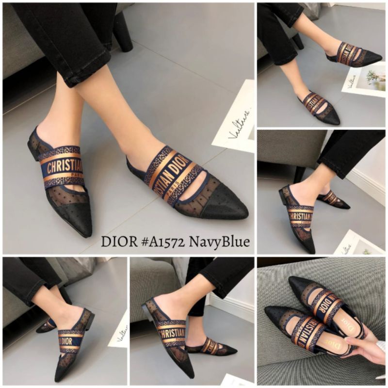 RECOMMEND FLAT SHOES SLOP BROKAT #A1572