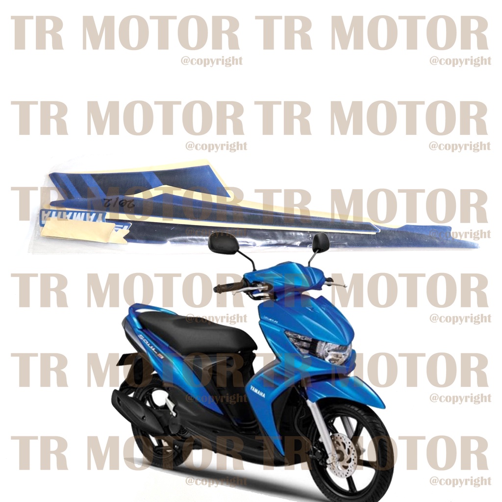 Stiker Motor Soul GT 2012 Sticker Striping Lis Full Set Motor