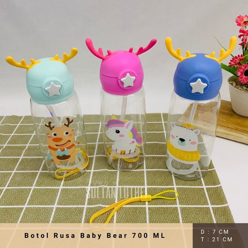botol minum anak motif tanduk rusa botol rusa botol minum viral