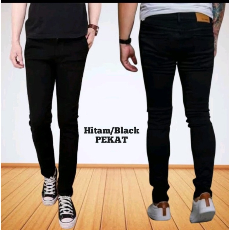 Celana jeans pria skinny panjang/jeans pria biru blitz pensil murah